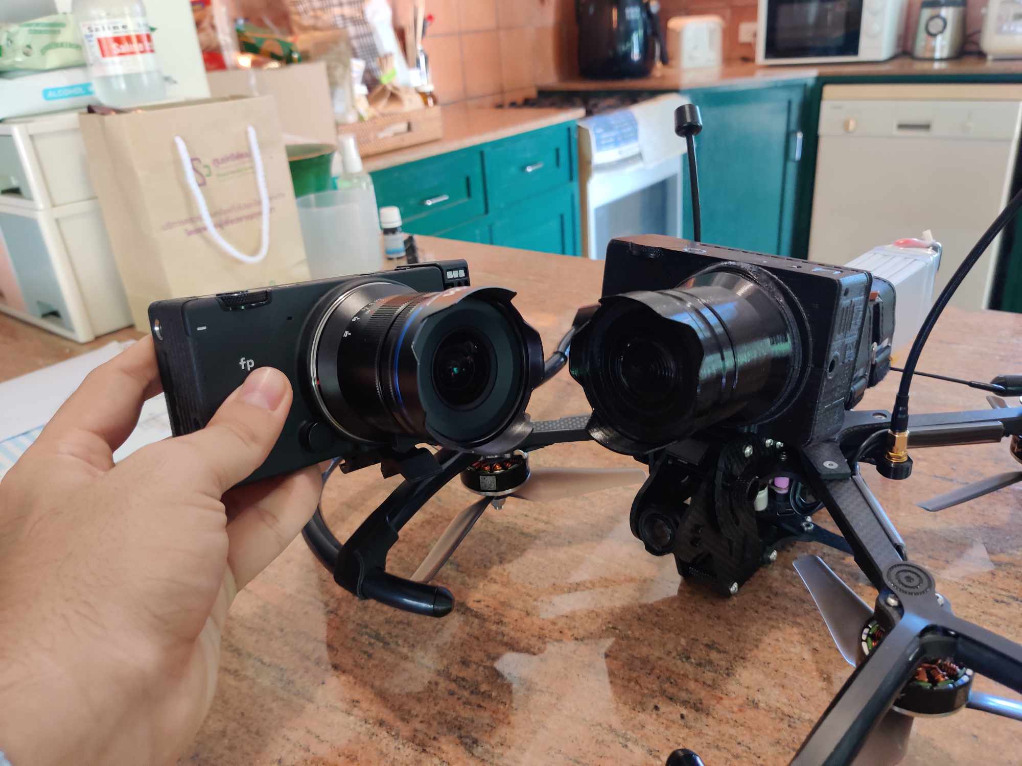 Sigma fp & Laowa 14mm f/4 FPV Drone Dummy Weight
