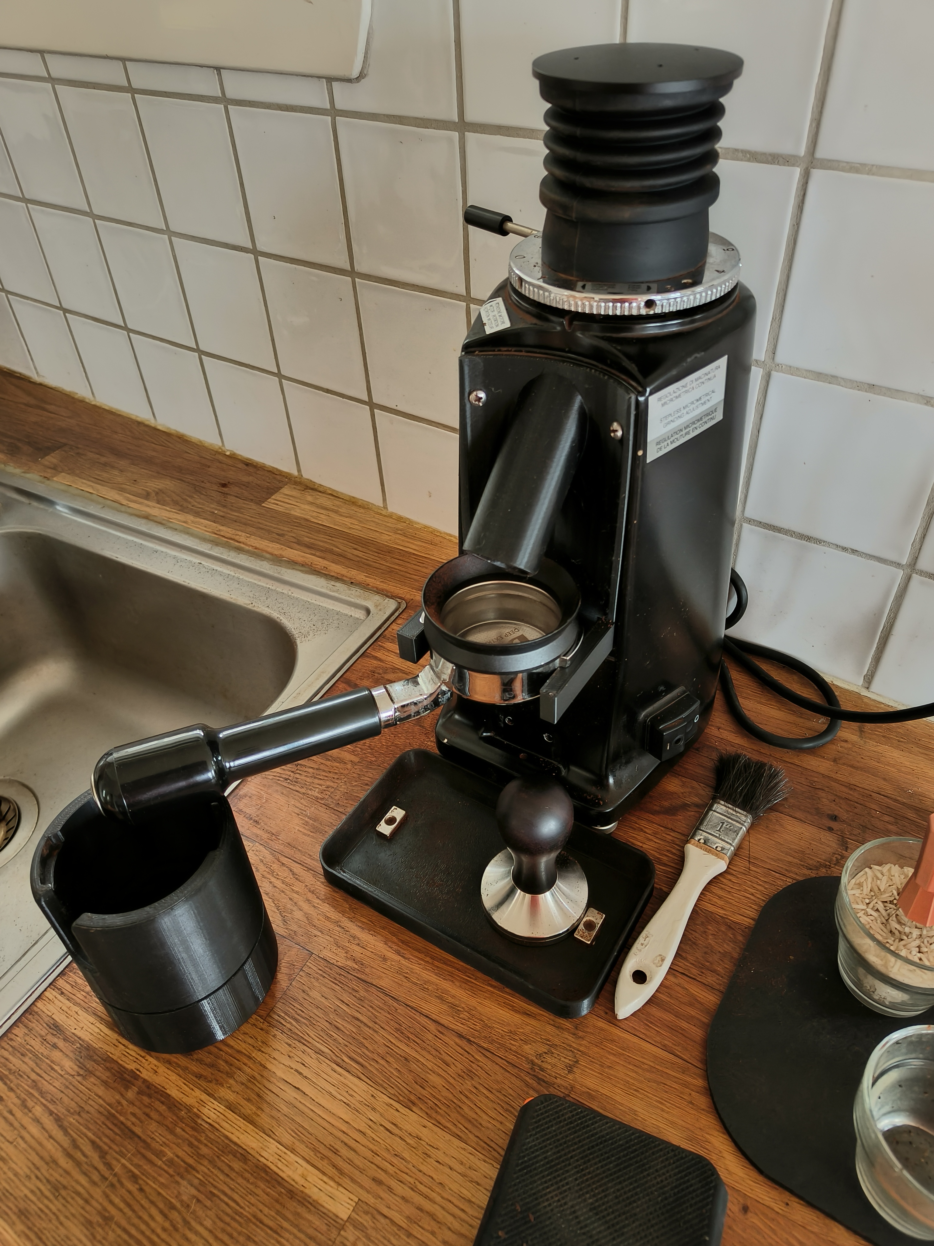 Miniatura 2 do modelo 3D Mazzer Mini single dose - fork version