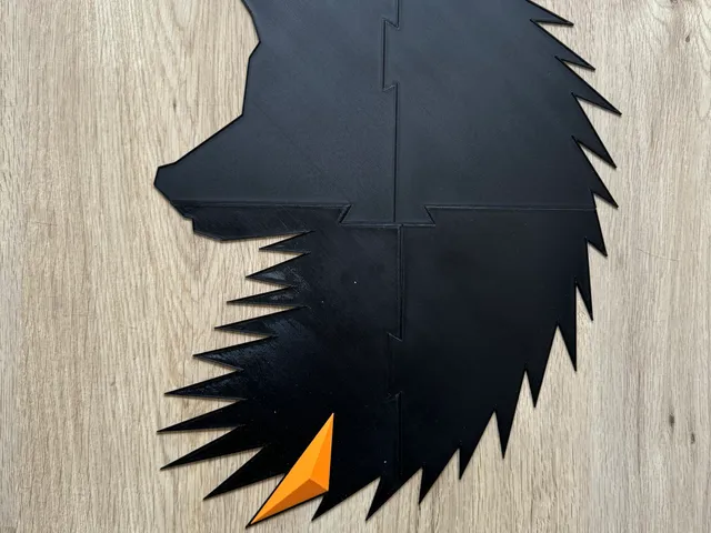 Backplate for Geometric Wolf (Half Scale)