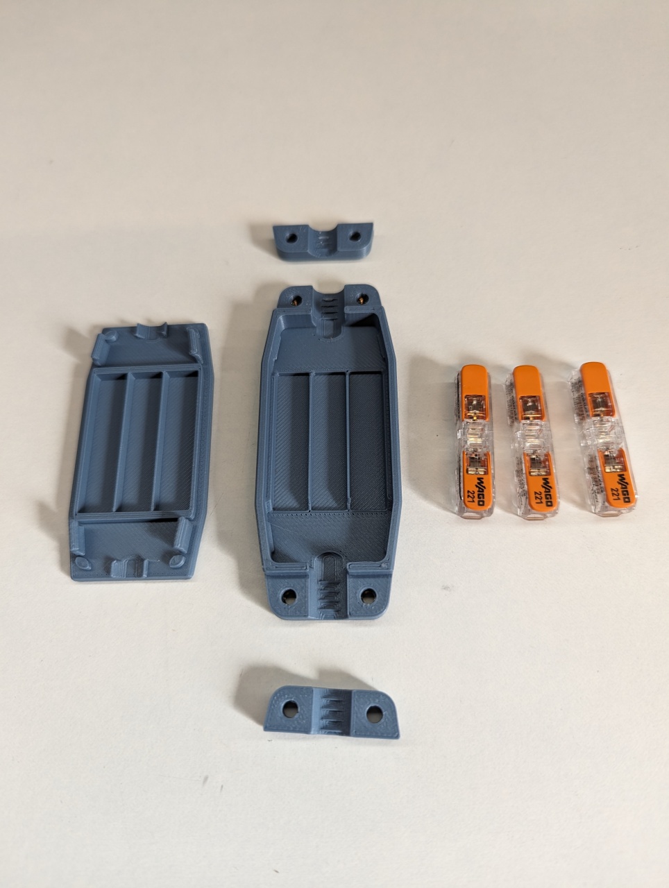 Wago 221 Inline Junction Box for flex wire 2 core, 3 core, 4 core or 5