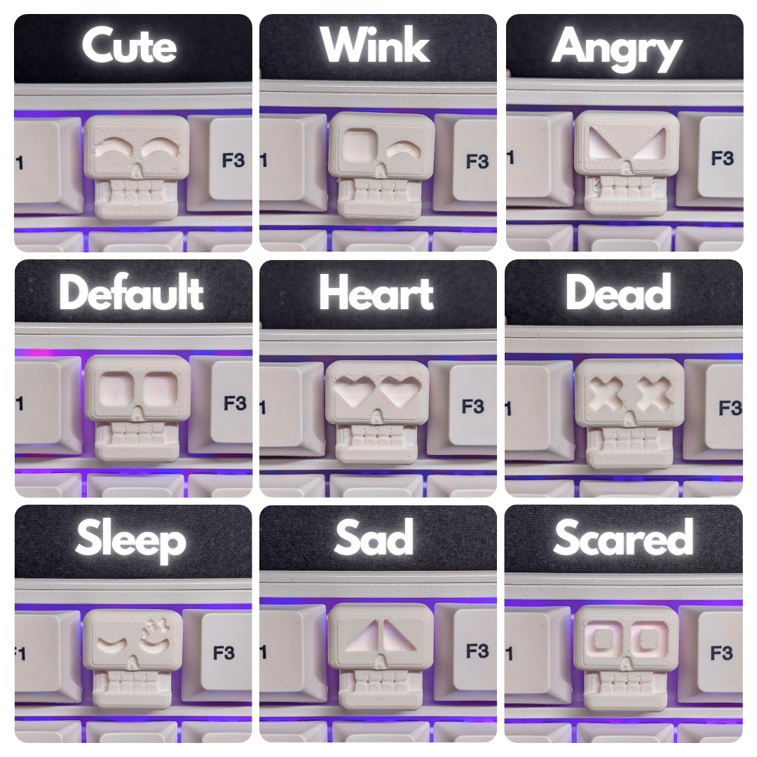 Miniatura 4 do modelo 3D Skull Keycaps