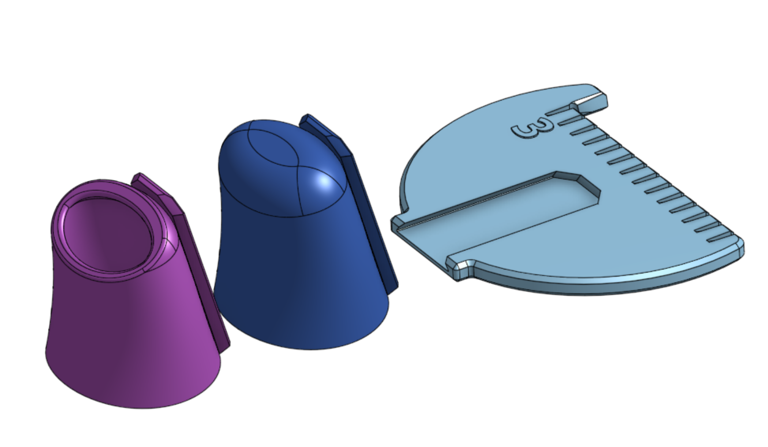 Improved Template for sewing various thimble sizes, pitch sizes from