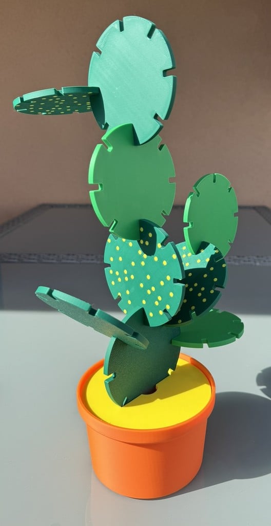 Miniatura 2 do modelo 3D Cactus stacking game / coaster