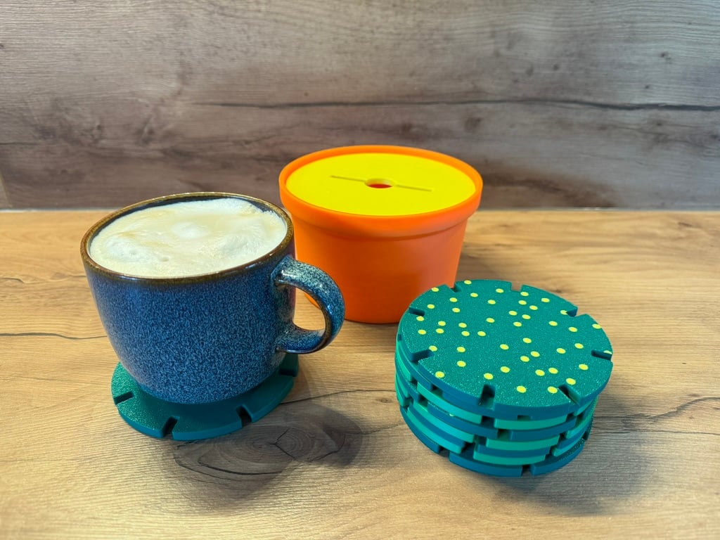 Miniatura 3 do modelo 3D Cactus stacking game / coaster