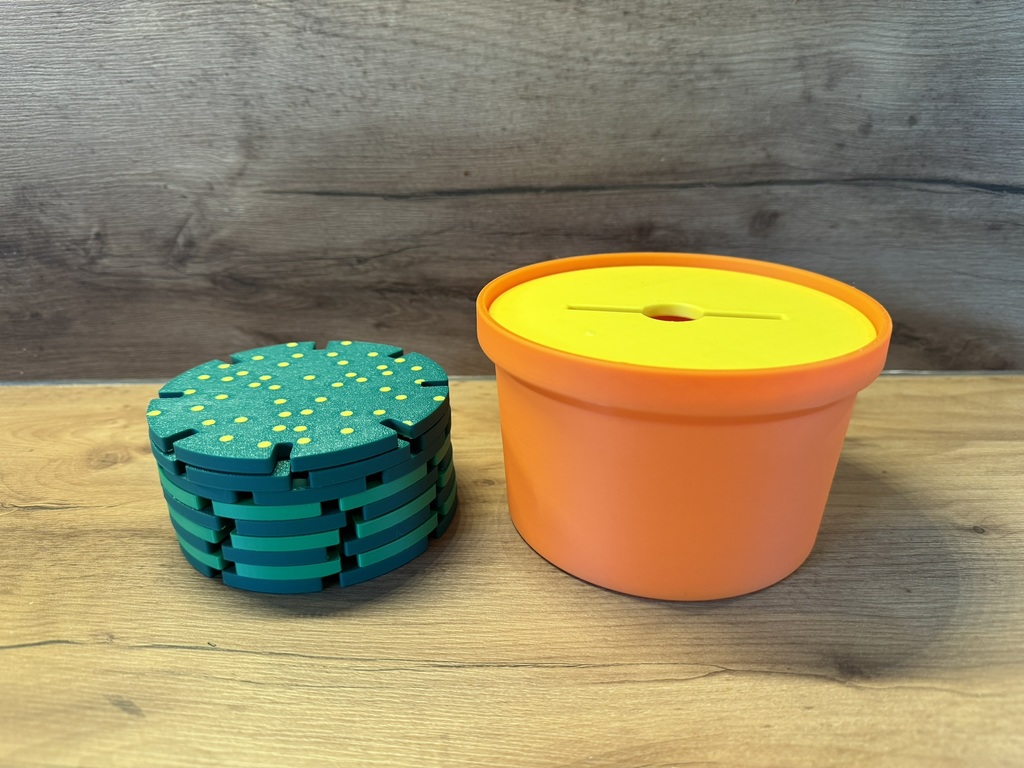 Miniatura 4 do modelo 3D Cactus stacking game / coaster