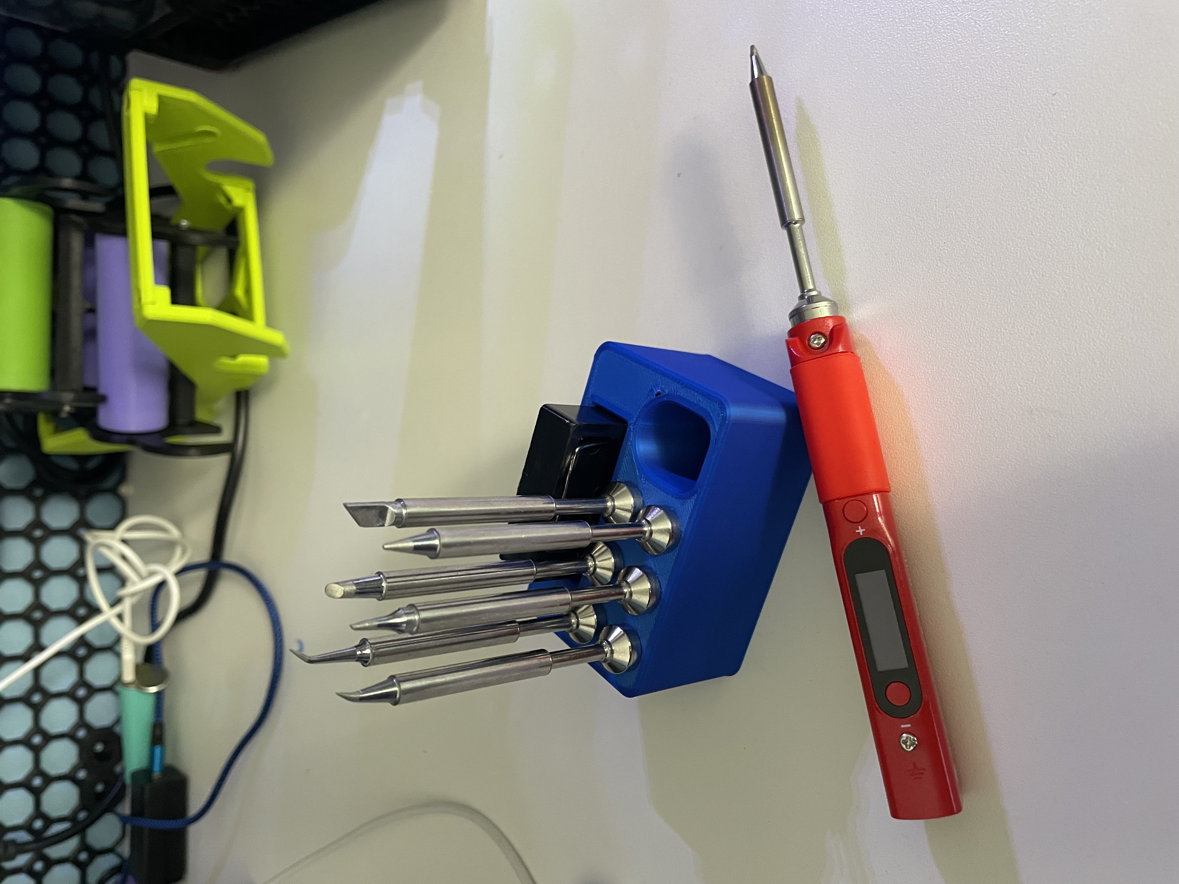 Multiboard Pinecil Holder with 6 Tips & Solder Stand