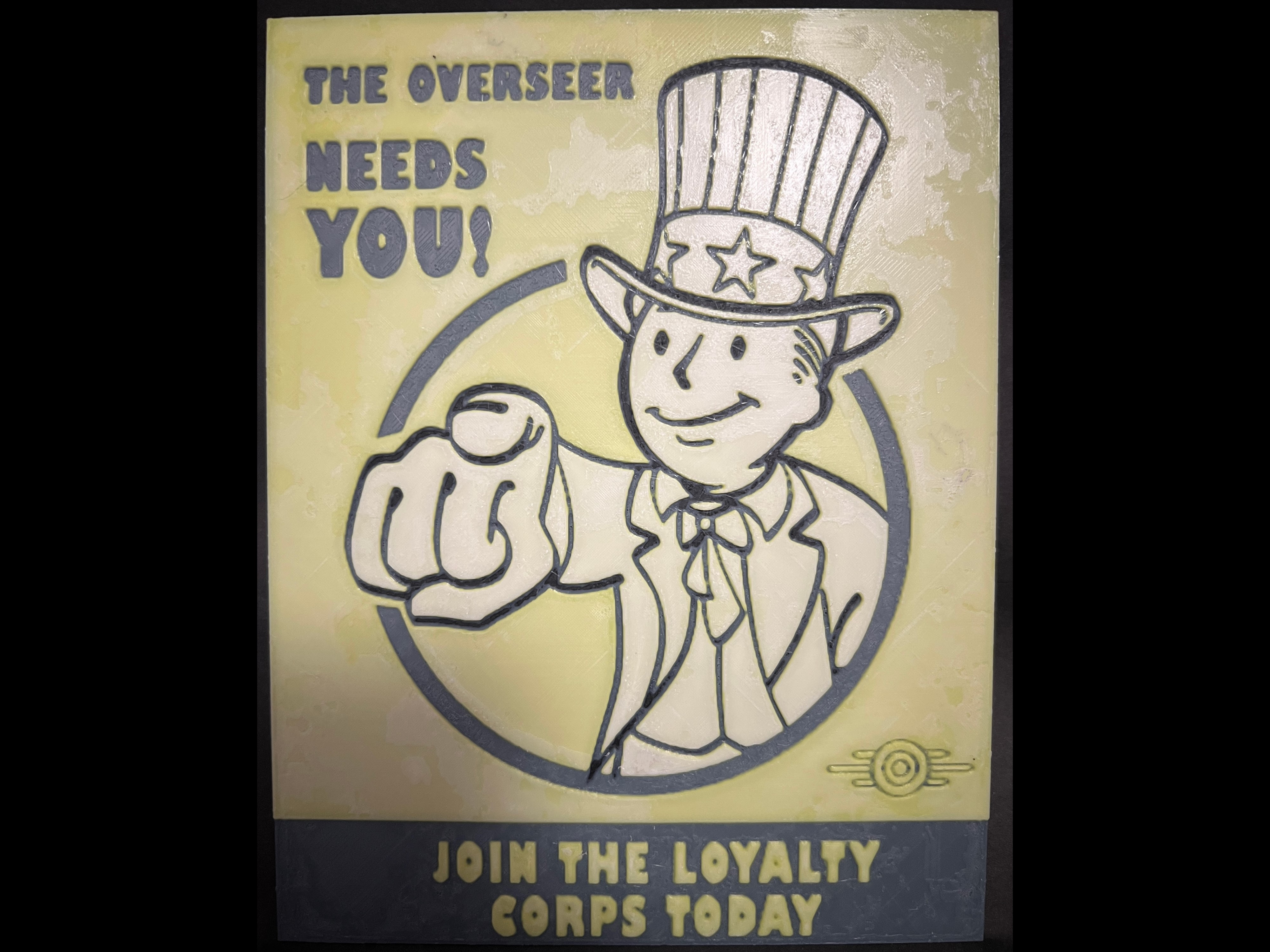 Fallout - Overseer Needs You - Vault Poster by Regis | Download free STL  model | Printables.com