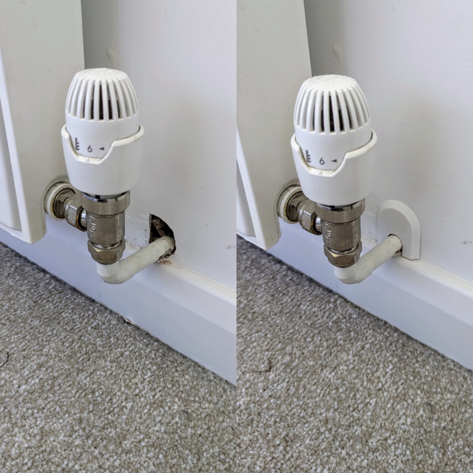Radiator pipe cover