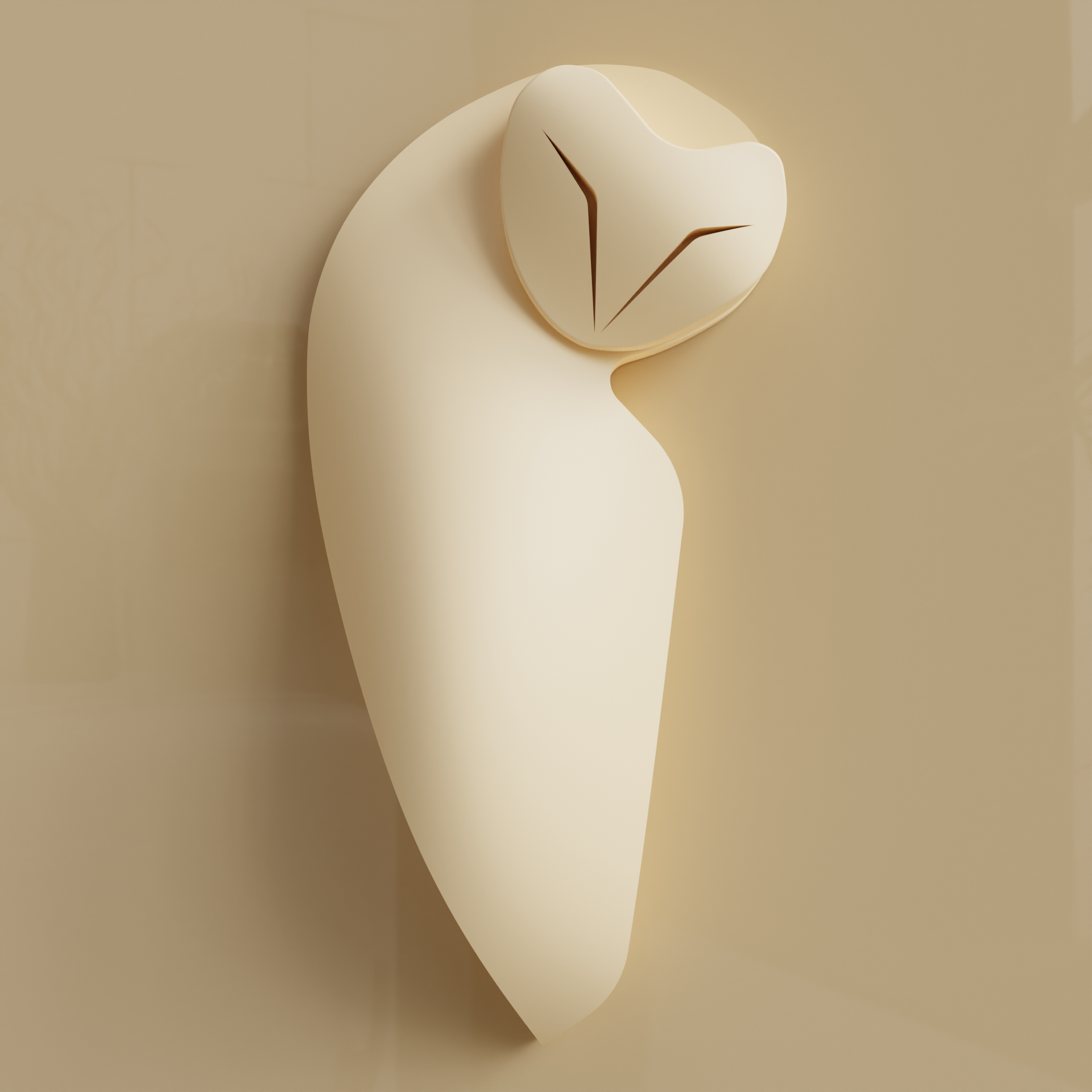Owl Wall Art 3D model thumbnail