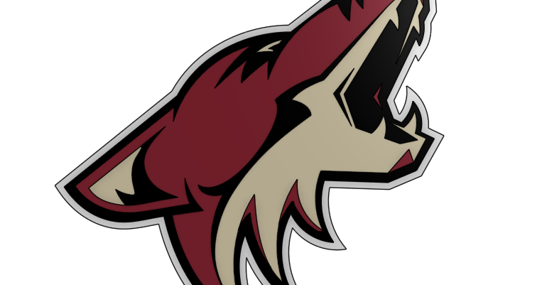 Arizona Coyotes Logo (2003-2021) by SillyGoose | Download free STL ...