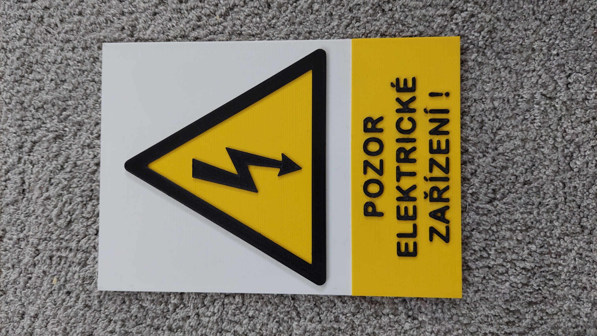 beware of electrical equipment (no MMU reqired)