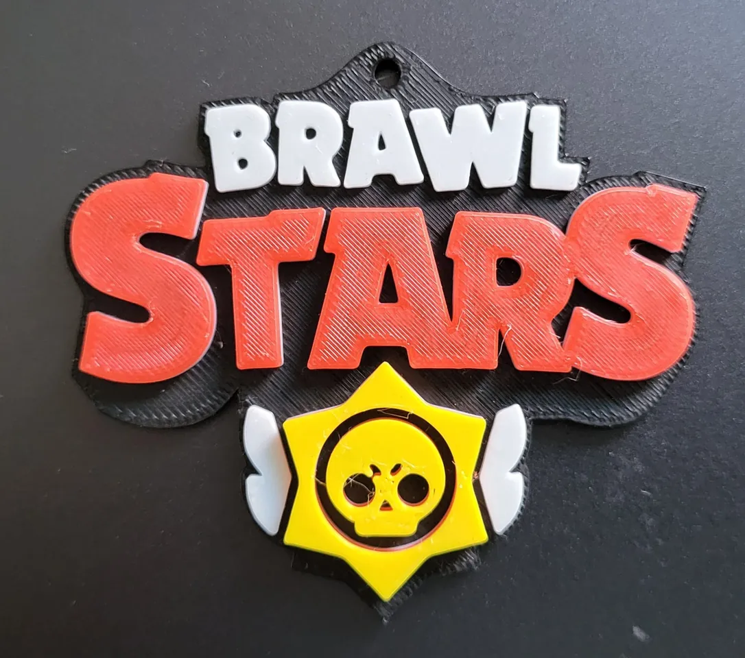 Brawl Stars logo keychain hanger by miglo | Download free STL