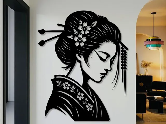 WallArt - Japan Geisha 001