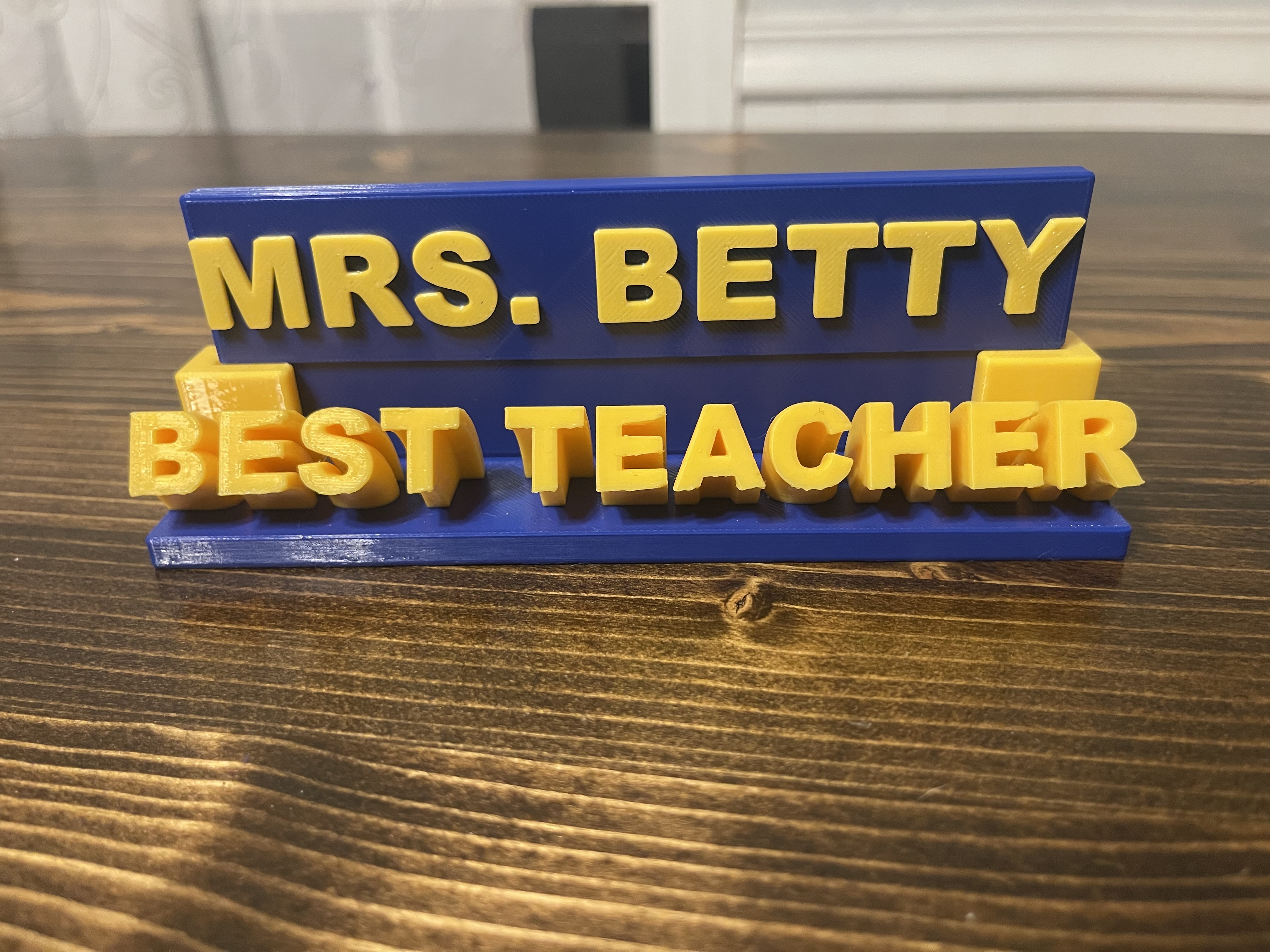 BEST TEACHER AND PRINICPAL CUSTOM GIFT