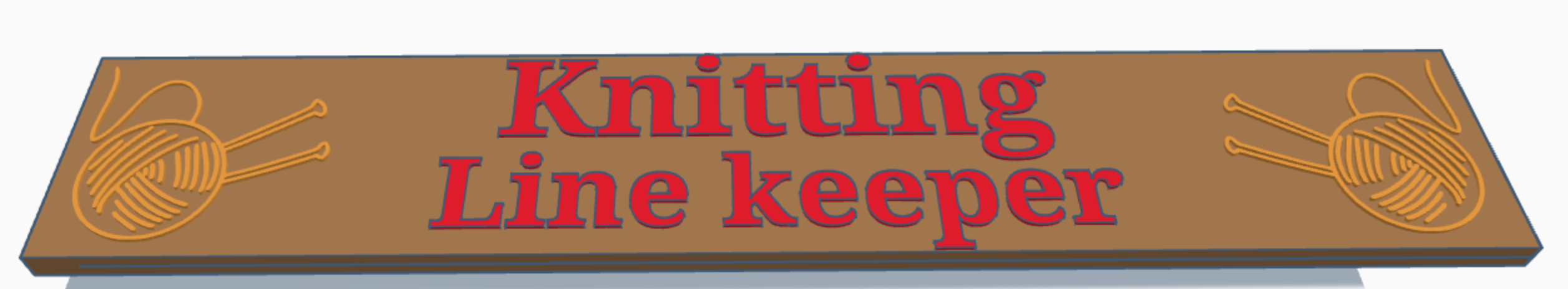 Knitting line Keeper