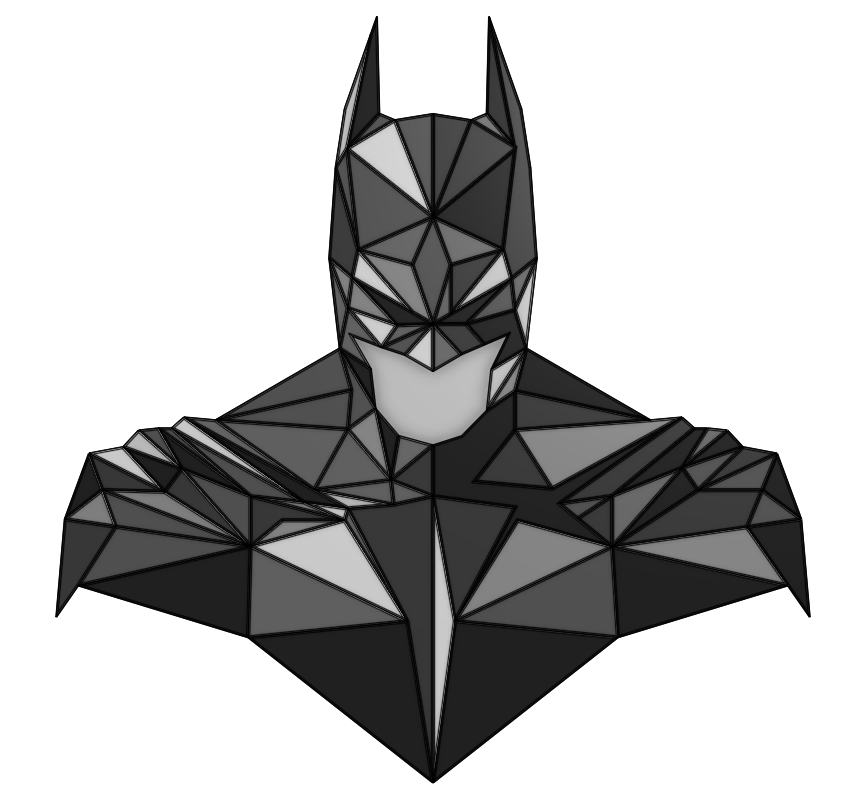 Geometric Batman by Collin Pierce | Download free STL model ...