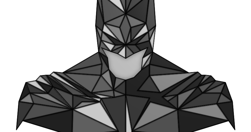 Geometric Batman by Collin Pierce | Download free STL model ...
