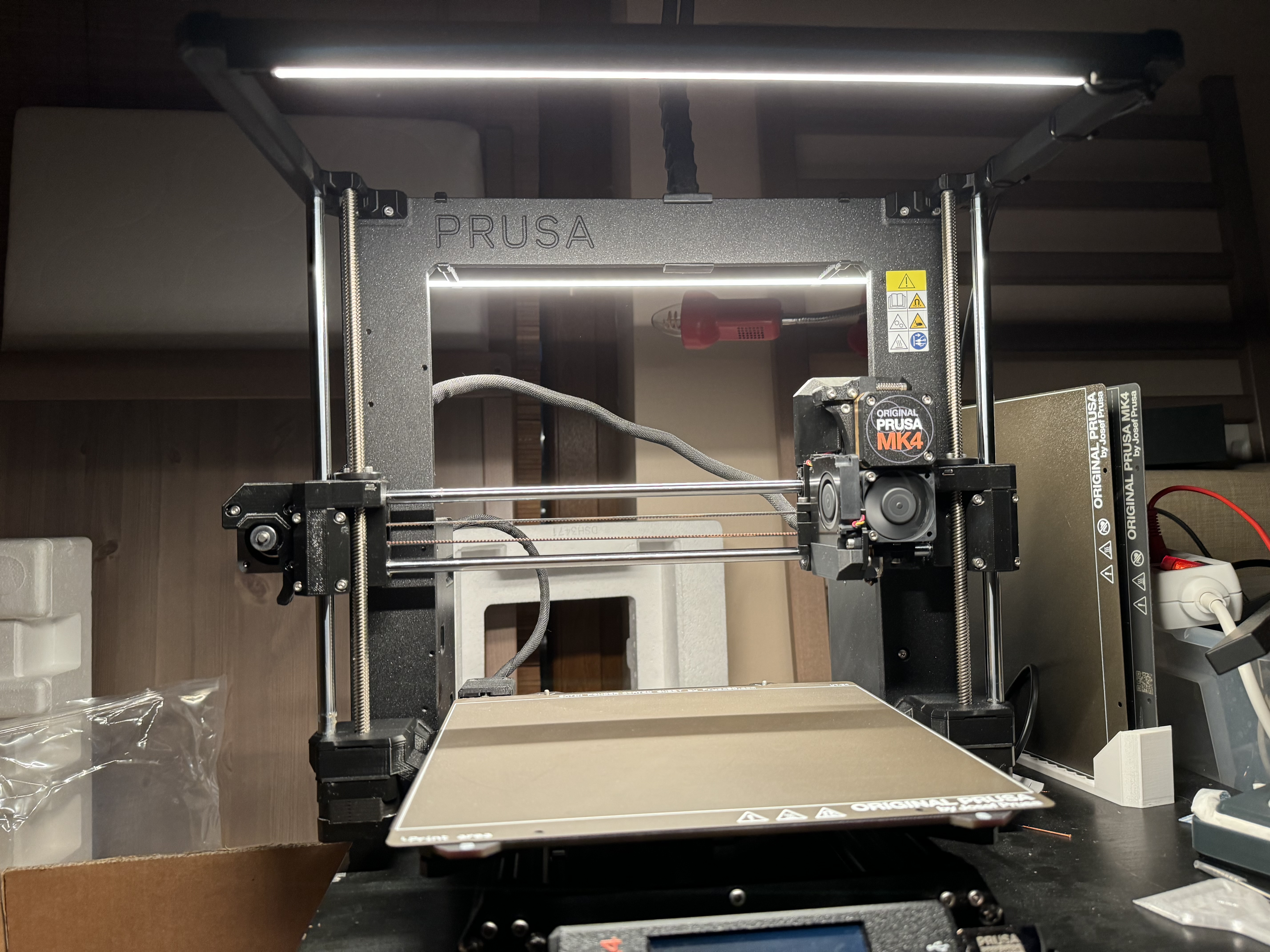 Prusa MK4 Z-axis mounts for IKEA SKYDRAG/SILVERGLANS light bar