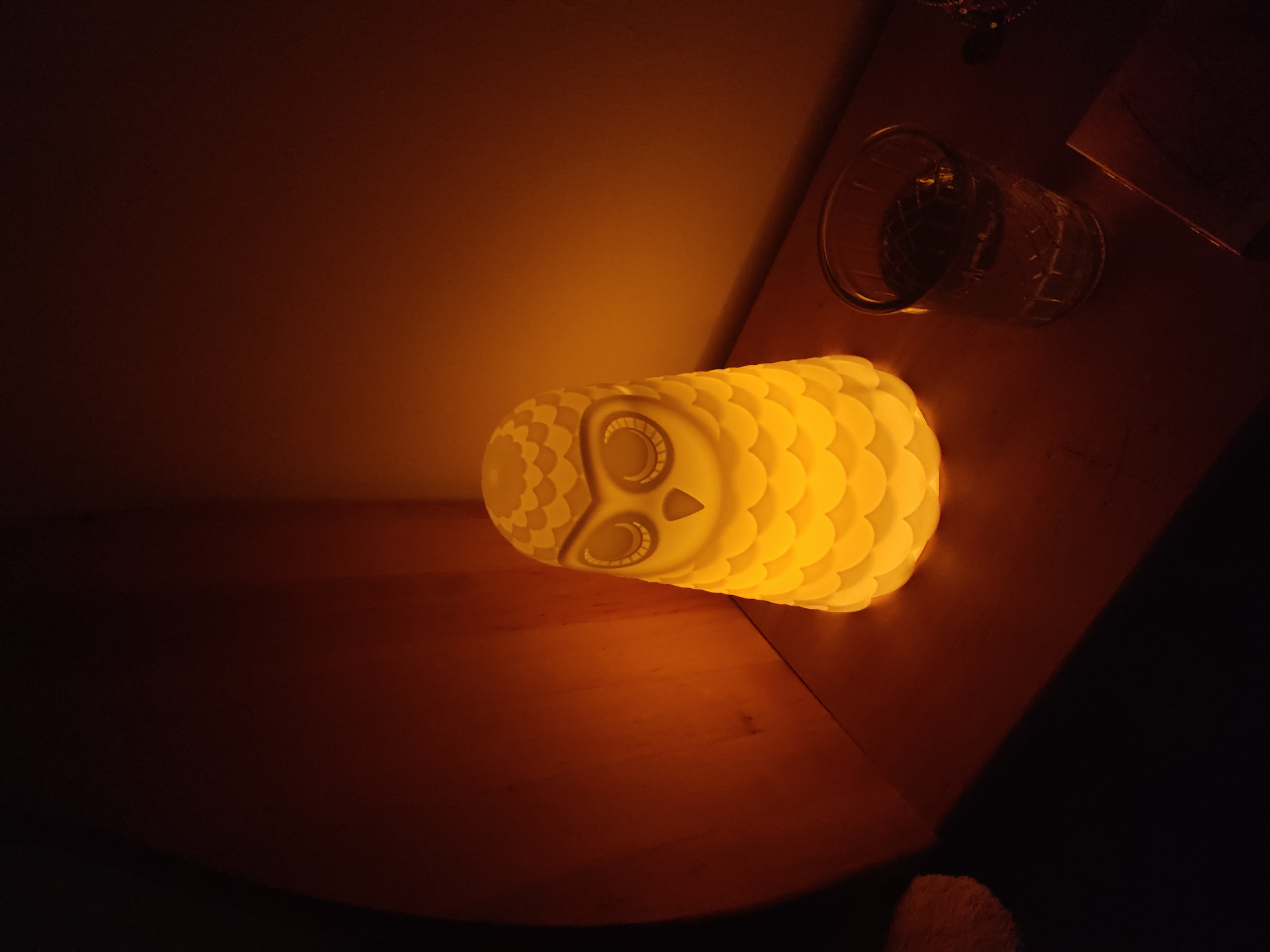 Ikea Solbo Owl Nightlamp Shader - Hull to darken / color the kids nightlight