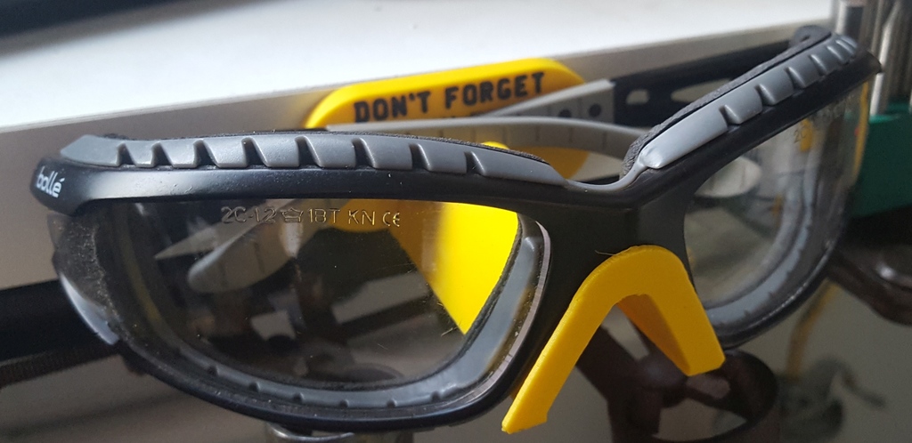 Safety Glasses Wall Mount (i use Bolle Tracker glasses)