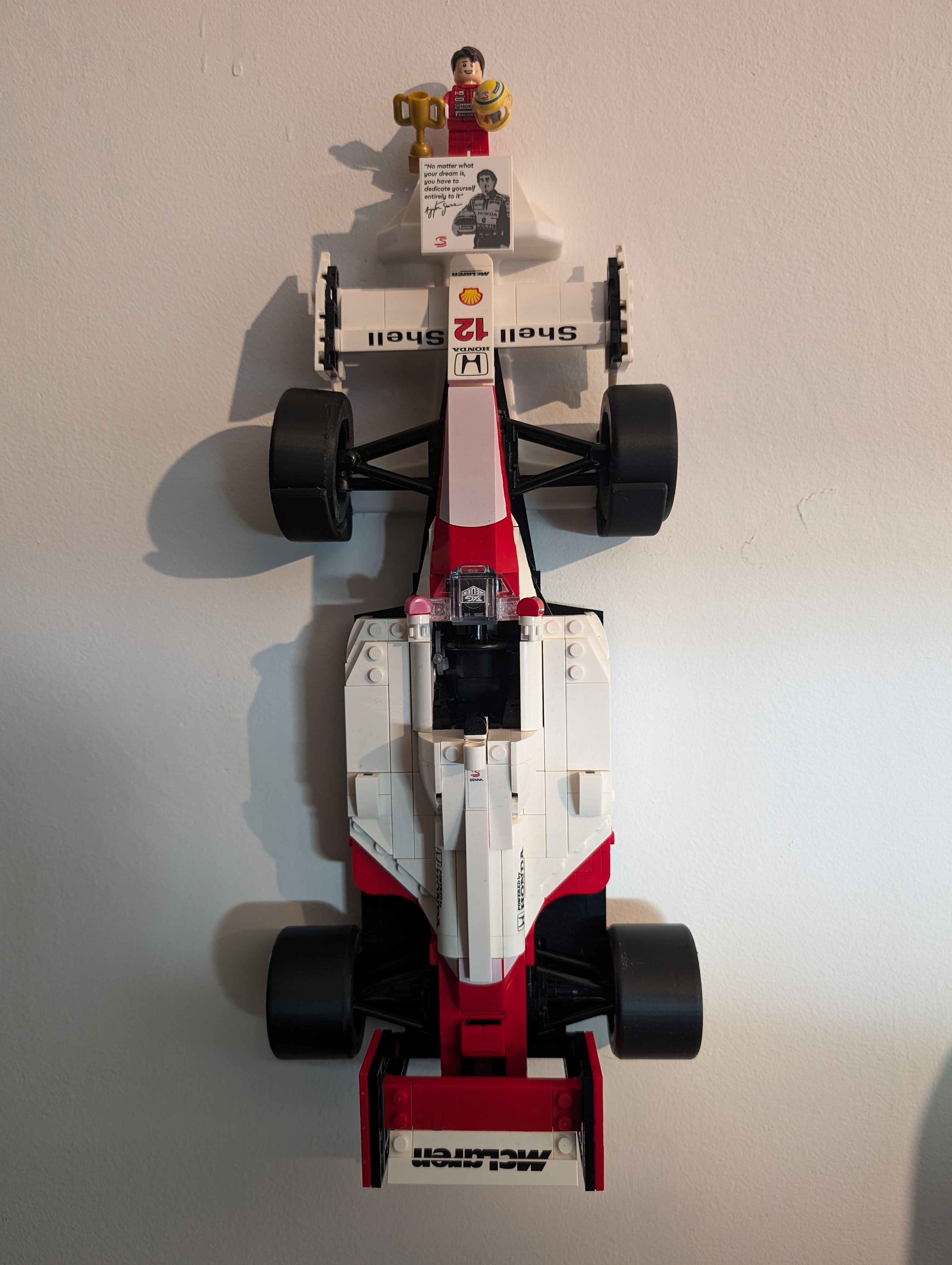 Lego 10330 McLaren & Senna wall mount