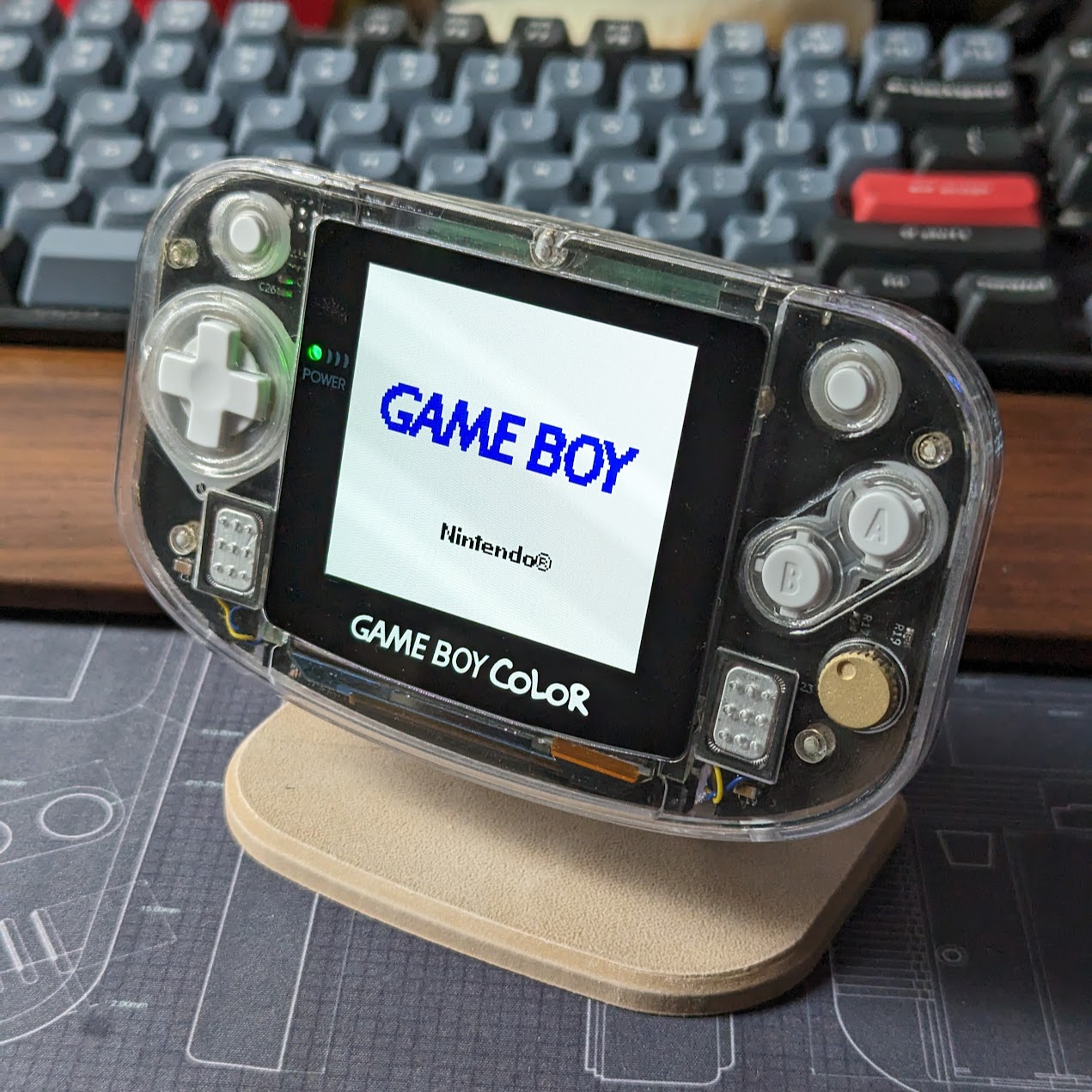 Frog Boy Color floating stand