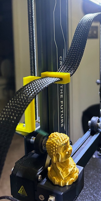 Elegoo Neptune 3 Pro forward facing cable riser 3D model thumbnail