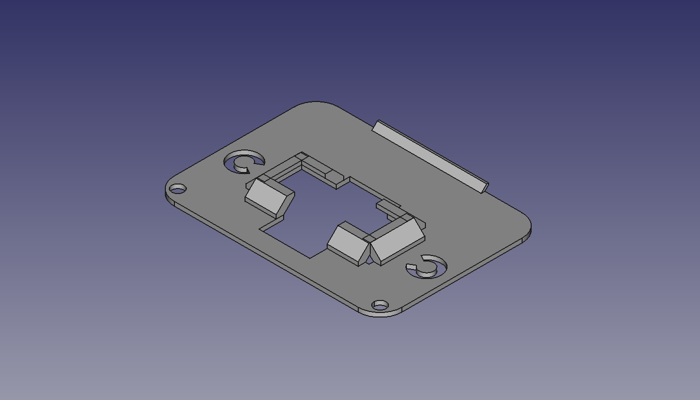 Logitech Webcam backplate for the Elgato Prompter.