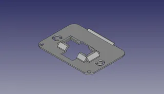 Logitech Webcam backplate for the Elgato Prompter.