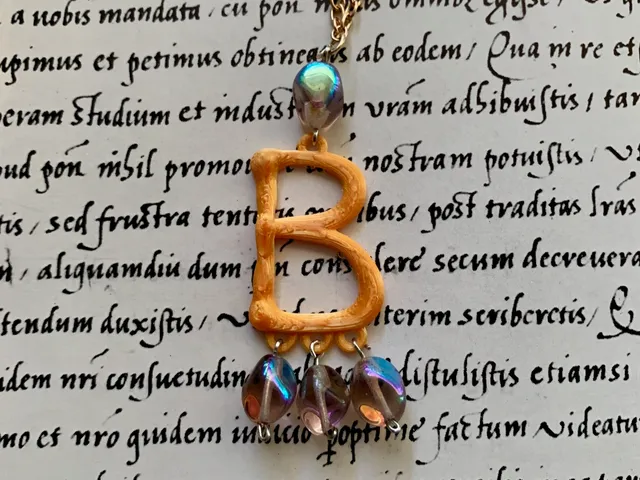 Anne Boleyn "B" Pendant