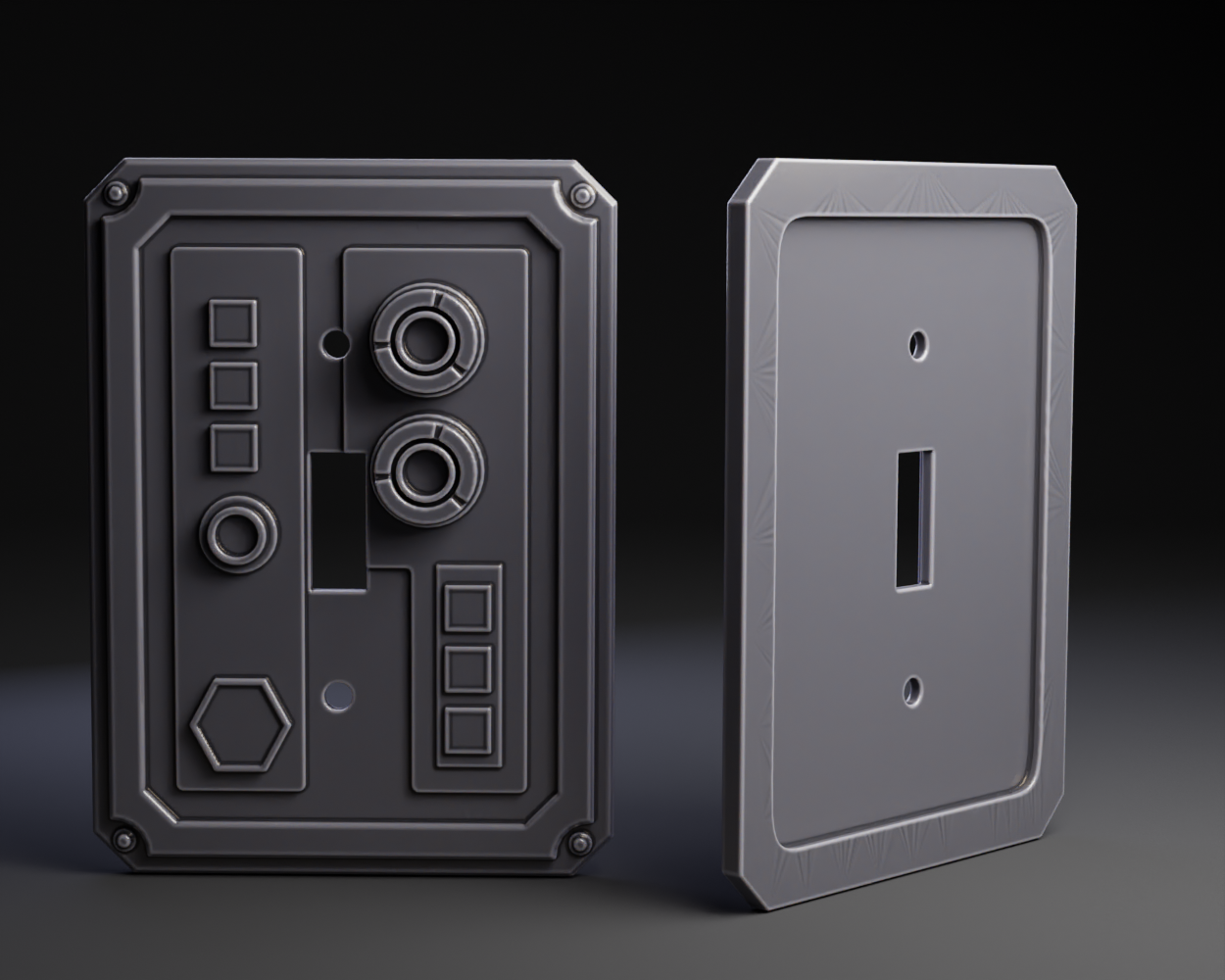 Star Wars Outdoor Data Panel Entrance (Switch Plate)