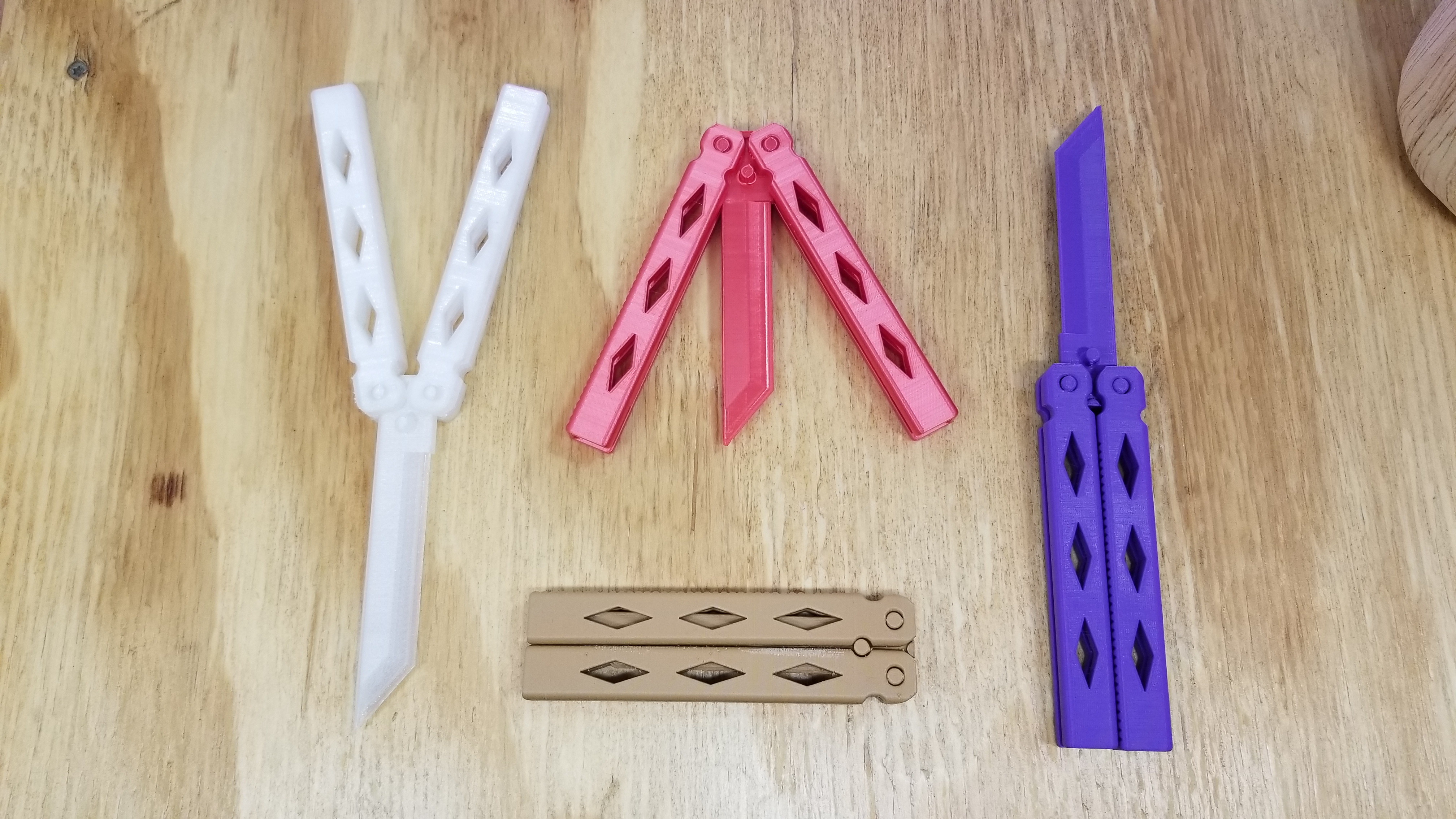 Butterfly Knife - Print in Place - Balisong by Sanford Prime | Download ...