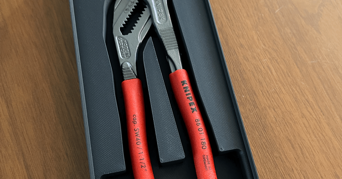 Knipex Pliers Wrench Gridfinity 2 x 5 by rycyt | Download free STL ...