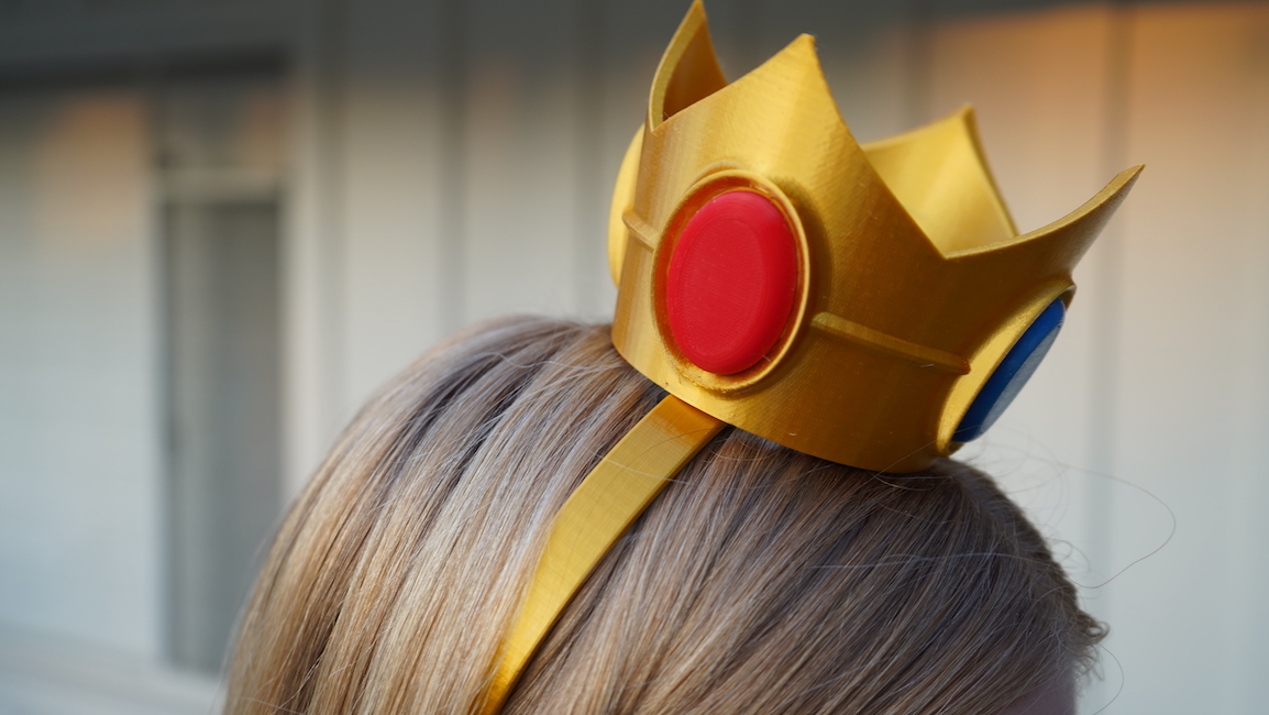 Princess Peach Tiara Costume – Crown, headband, broach and earrings
