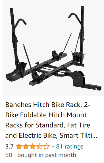 Bike carrier hitch hauler captive end plug