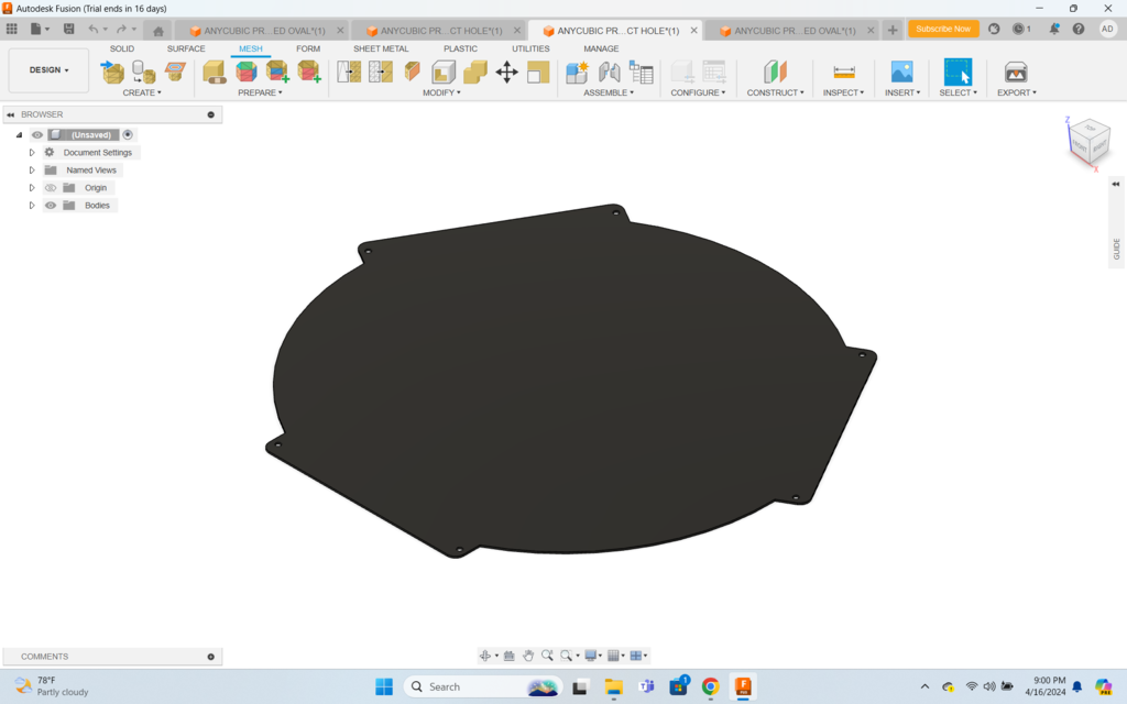 Anycubic Predator Bed by MandoCommando | Download free STL model ...