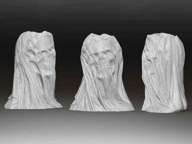 Ghost Bride Skull Planter Vase