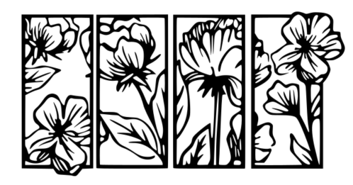 set Floral Minimalist Line Wall Art by Jura Švébiš | Download free STL ...