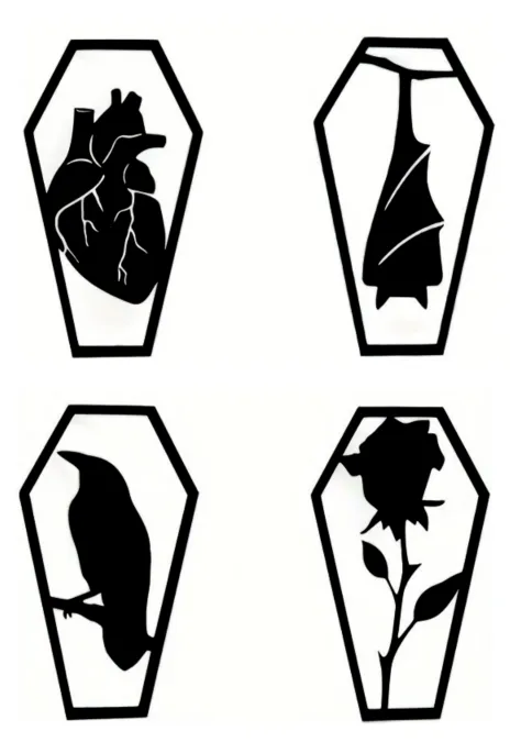 Bat, Crow, Heart, Rose Flower by Jura Švébiš | Download free STL model ...
