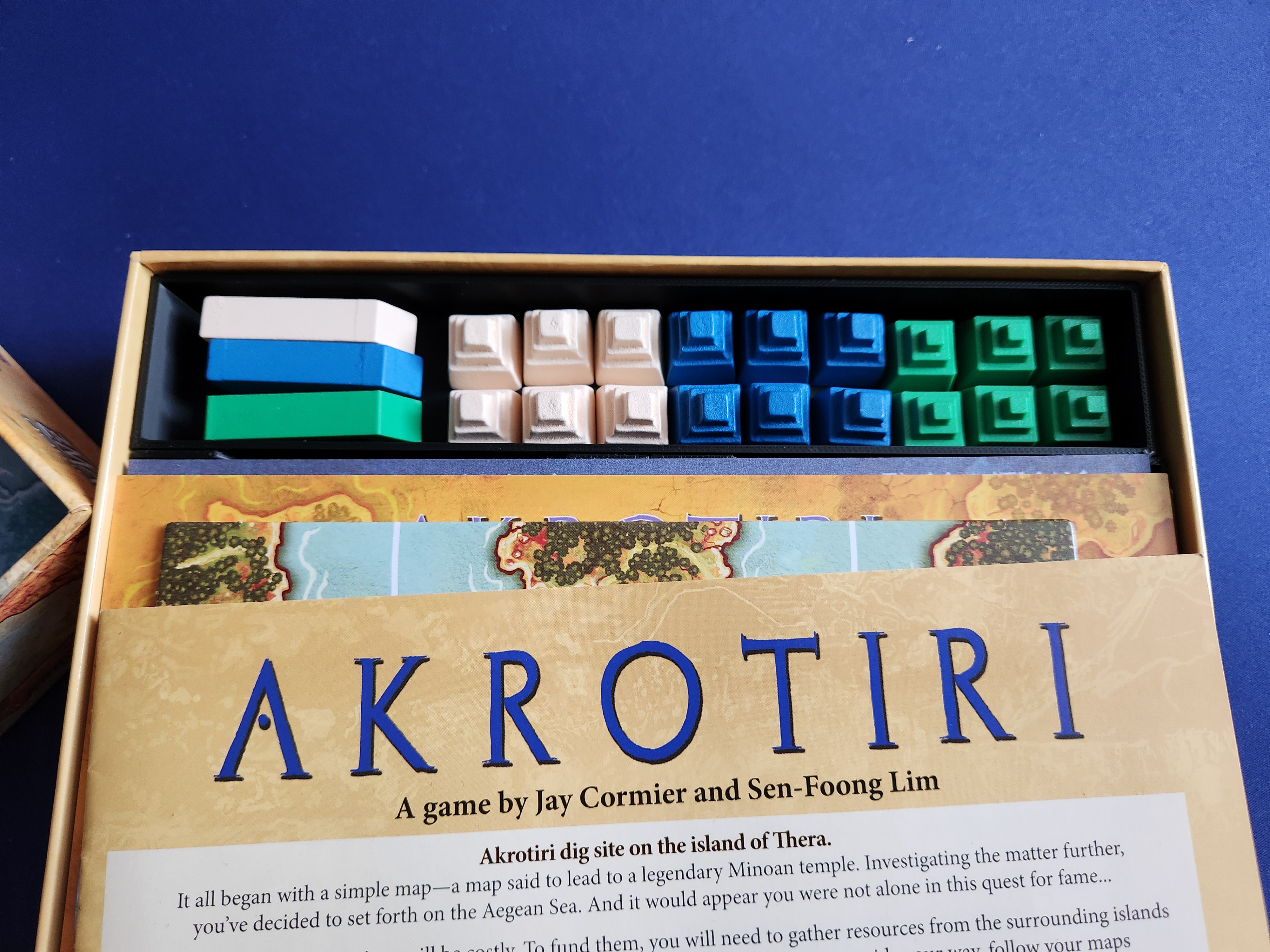 Akrotiri play tokens tray