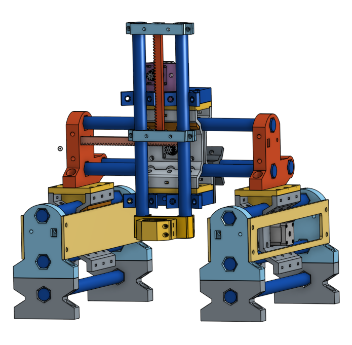 Mostly-Printed Rack & Pinion XYZ machine (MPR&P)