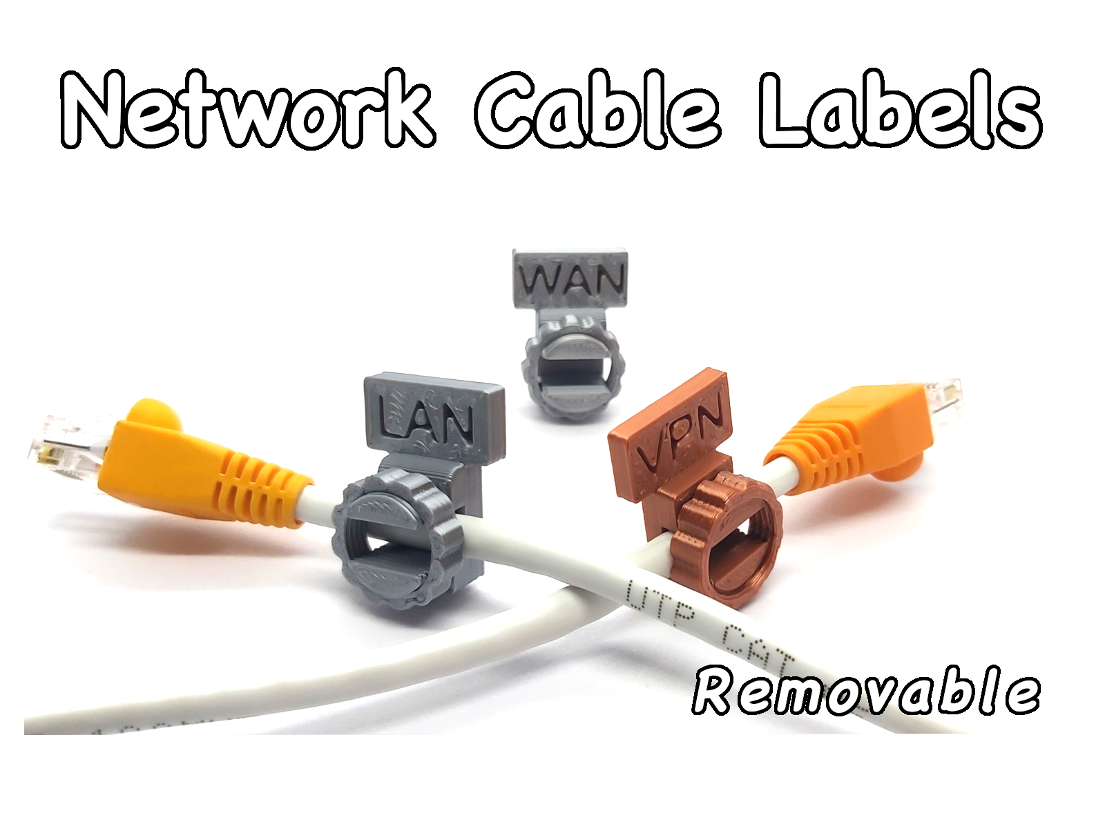 Network Cable Labels by LuBi Tech | Download free STL model ...