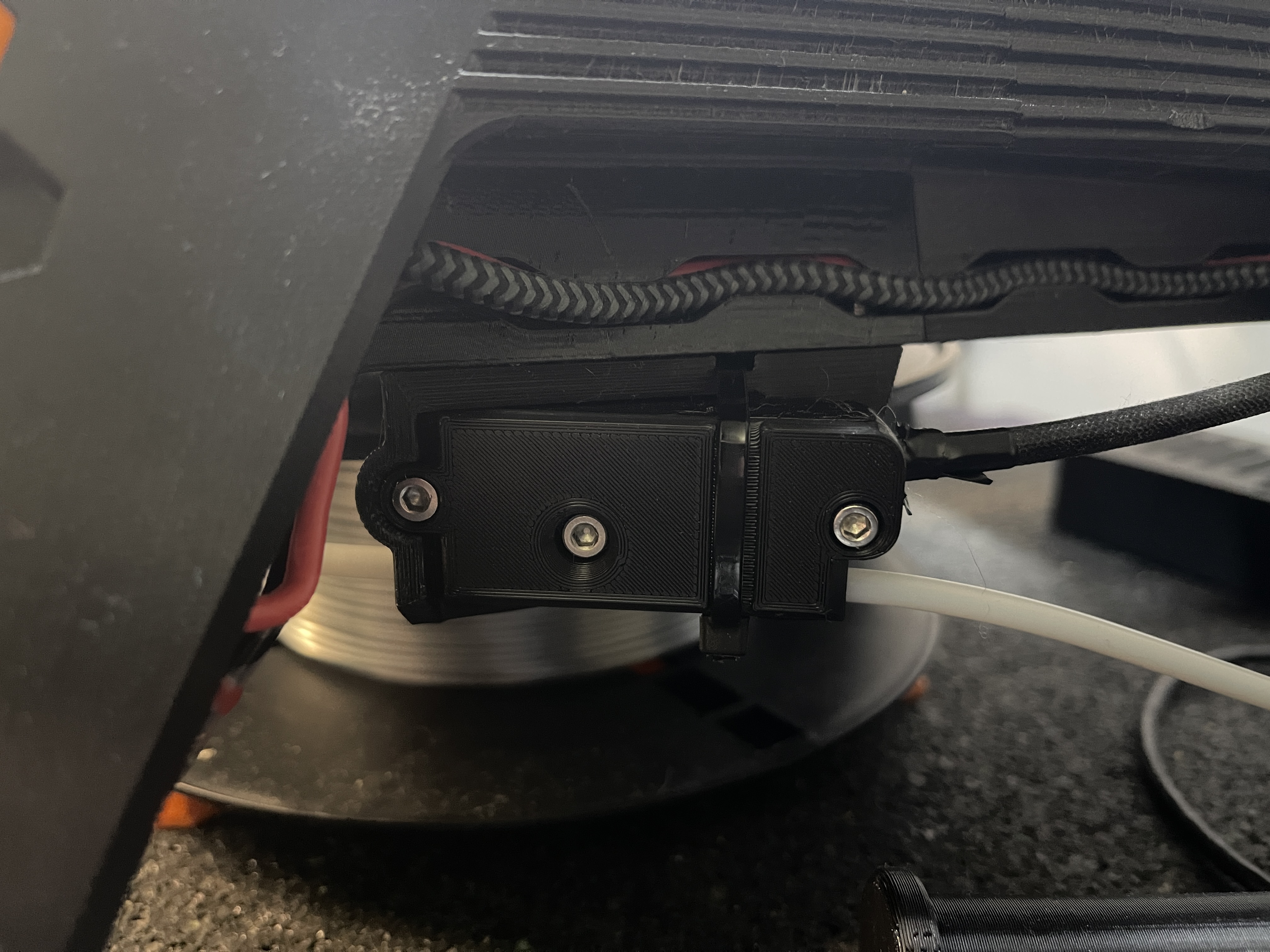 Filament sensor improved for Prusa mini base 3D model thumbnail