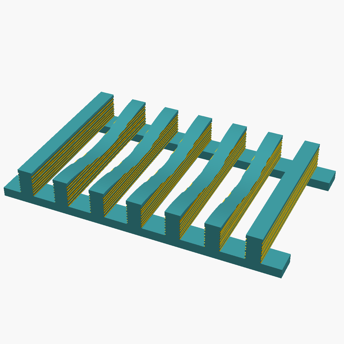 Soap Dish — Wooden-Slat Cradle, Parametric Wood-Grain