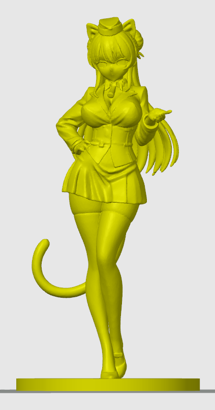 Anime cat-girl figurine 11
