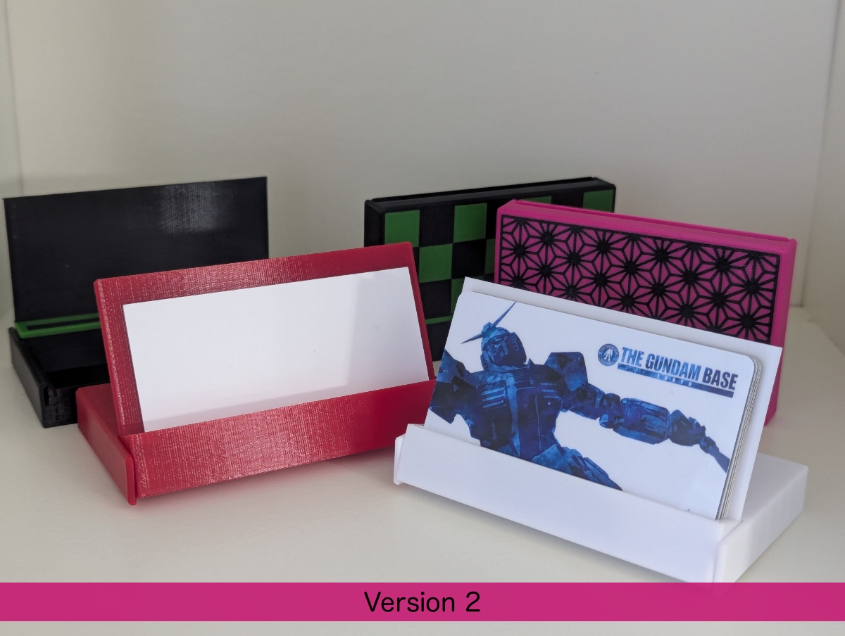 Business Card Case Holder & Stand [& Credit Card too!] (print-in-place, no support)