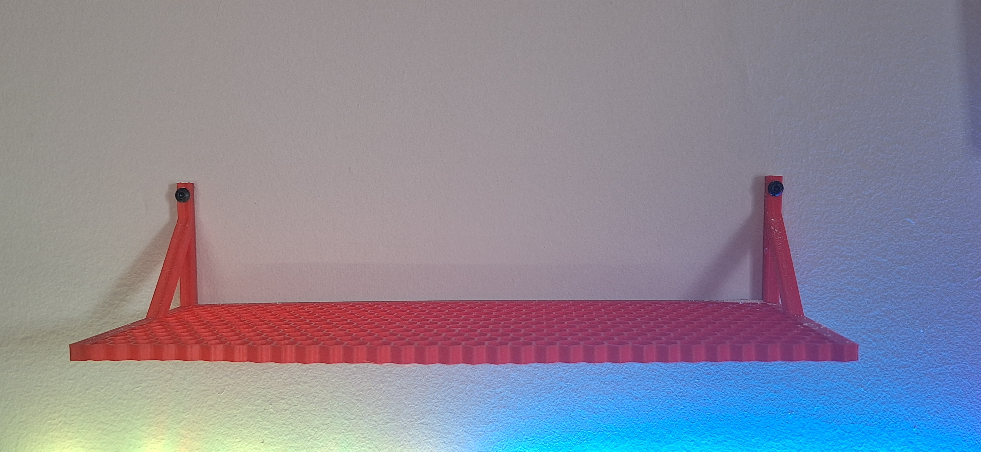 honeycomb wall shelf