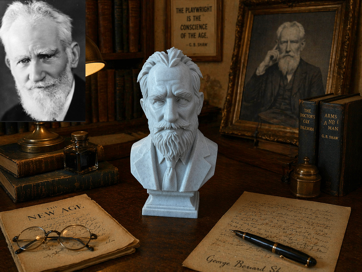 George Bernard Shaw - Bust