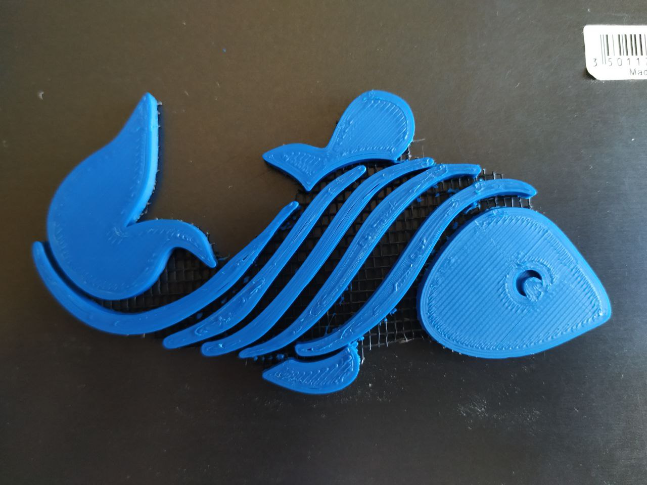 2D mesh fish (fabric)
