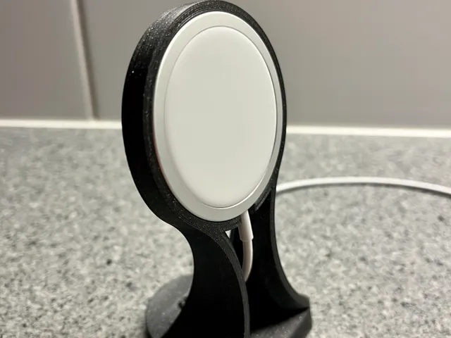 MagSafe wireless charger stand for iPhone with AirPods shelf